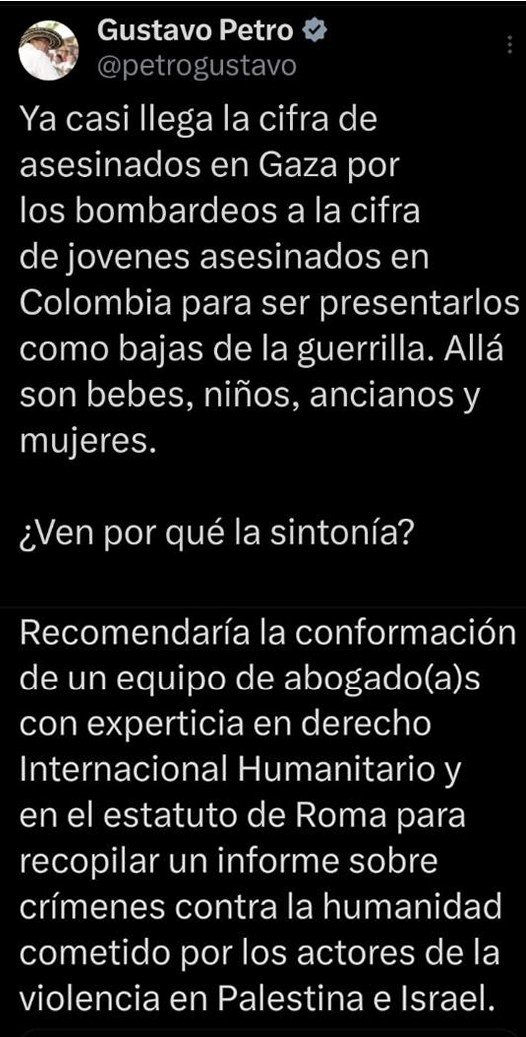 Prueba II – Antisemitismo de Gustavo Petro