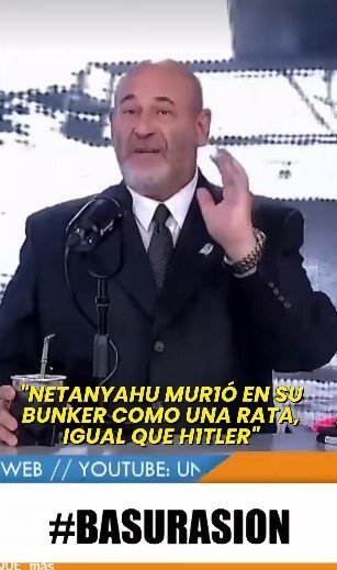 Netanyahu murió como Hitler en un bunker como una rata