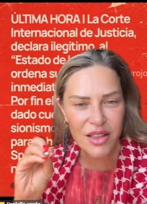 Barbie Gaza no sabe leer (menos entender) leyes