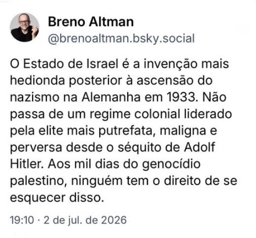 Israel hedionda…