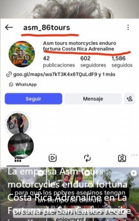 Contra agencia de turismo de Fortuna de San Carlos
