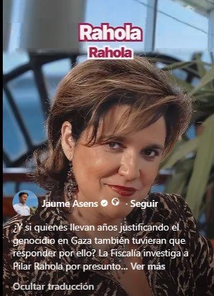 Eurodiputado de Barcelona acusa a Rahola y declara antisemitismo